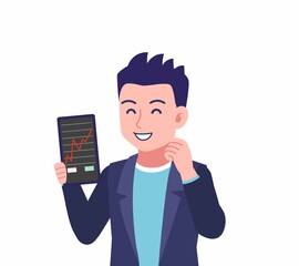 ジャケットを着た若い男性