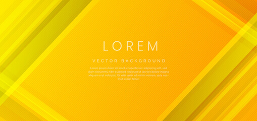 Abstract yellow geometric diagonal overlay layer background.