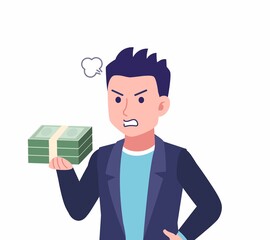 ジャケットを着た若い男性