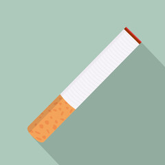 Cigarette butt with long shadow