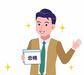 緑のネクタイの男性