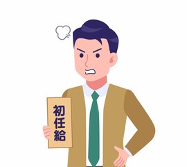 緑のネクタイの男性