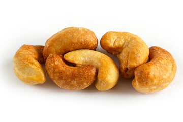 cashew nuts isolated on white background