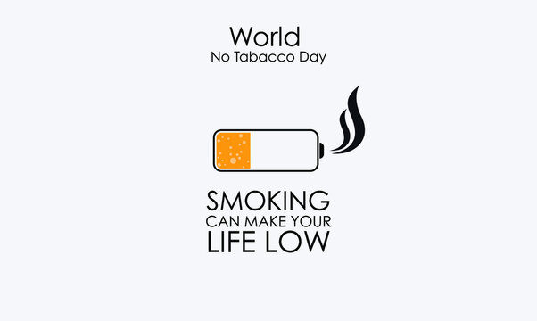 May 31st World No Tobacco Day. No Smoking Day Awareness. Stop Smoke Campaign. Vector.