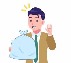 緑のネクタイの男性