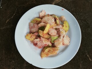 Balinese spices salad is one of the traditional Balinese foods