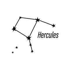Fototapeta na wymiar Zodiac constellation. Space and stars. Vector illustration isolated on white background
