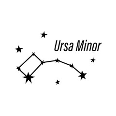 Zodiac constellation. Space and stars. Vector illustration isolated on white background