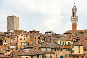 Fototapeta premium Siena, Italy. Beautiful view of Siena cityscape.