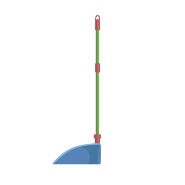 recommend clip art: Long-handled scoop, dustpan. Side view of dust pan. Manual cleaning tool for housework. Realistic colored flat vector illustration of household supply isolated on white background