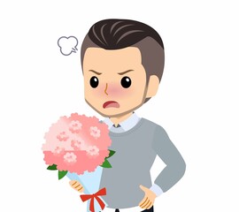 おしゃれな服装をした若者