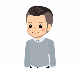 おしゃれな服装をした若者