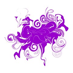 paint spot on white background 