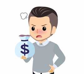 おしゃれな服装をした若者