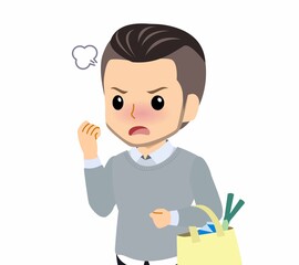 おしゃれな服装をした若者