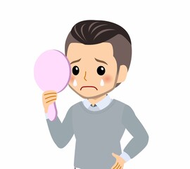 おしゃれな服装をした若者