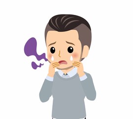 おしゃれな服装をした若者