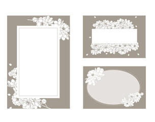  Flowers, florals, frames, simple, invitations..