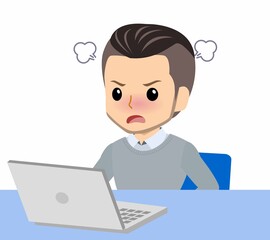 おしゃれな服装をした若者