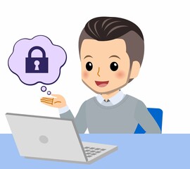 おしゃれな服装をした若者