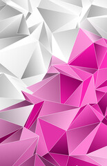 Obraz premium Abstract Low-Poly background. triangulated texture. Design 3d. Polygonal geometrical pattern. Triangular modern style