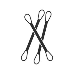 Cotton buds, hygiene icon. Simple elements of hygiene icons
