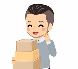 おしゃれな服装をした若者