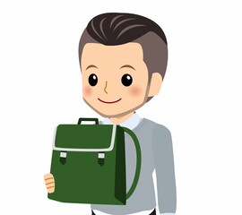 おしゃれな服装をした若者