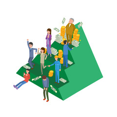 格差社会のイメージイラスト