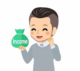 おしゃれな服装をした若者