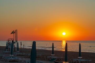 Sunset in Rodi Garganico, Apulia, Italy
