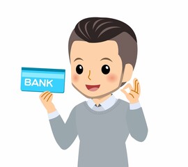 おしゃれな服装をした若者