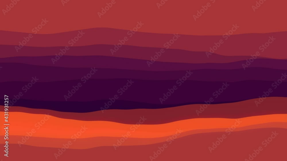 Poster Futuristic liquid fluid gradient composition. 3d rendering loop animation 4K