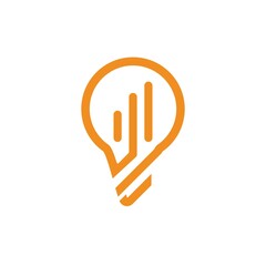 Bulb logo vector