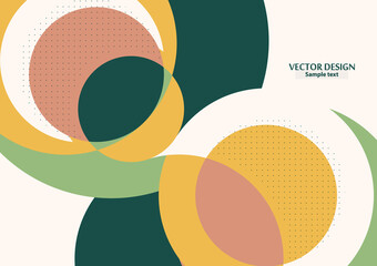 Abstract background with colorful paper cut shapes. Corporate design. Template for a poster, banner, business card, postcard. Vector