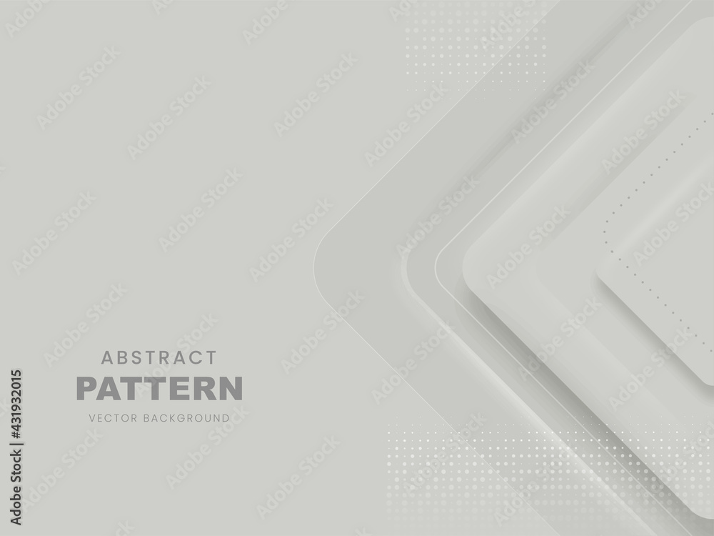 Sticker Vector Abstract Geometric Pattern Background In Gray Color.