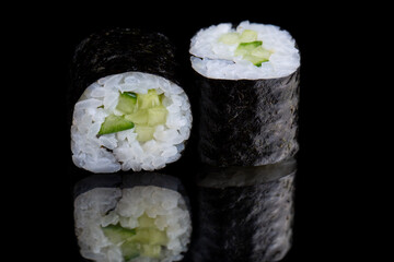 Roll Capa, with rice, with fresh cucumber, with nori