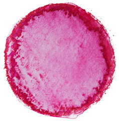 Watercolor stain circle element red