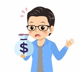 メガネを掛けた若い男性