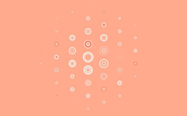 Light Red vector template with circles.