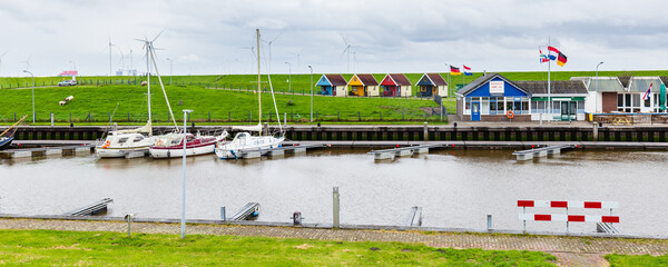 Obraz premium Village Termunterzijl in Groningren in The Netherlands