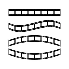 film strip isolated on white