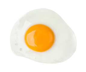 Fried egg isolated on white background food object design