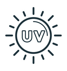 Obraz premium UV Sun