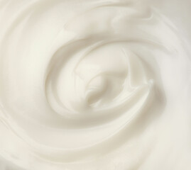 Face and body cream. Texture cosmetics.