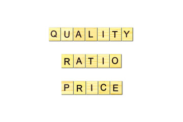 Abbreviations QRP - phrase from wooden blocks with letters, meaningful statements concept, word from wooden blocks with letters, QRP concept, on white background.