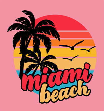 PLAYA MAIAMI PALMERAS