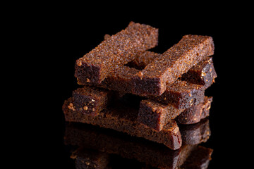 garlic breadcrumbs, with garlic sauce