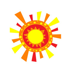 Color image of the sun for your creativity