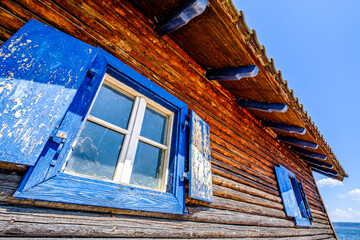 old wooden boathouse